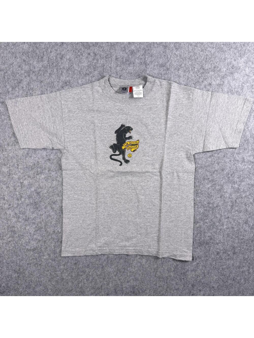 Grey T-Shirt Black Panther Center Graphic Azco L(14/16)